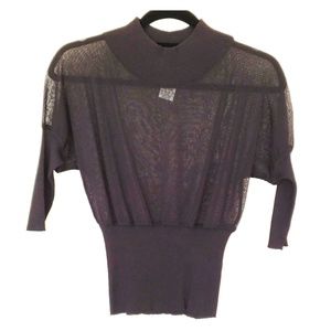 Dolce & Cabbana sheer bodice black top